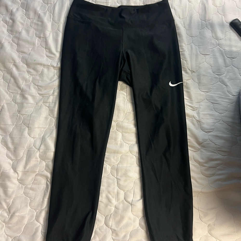 Nike Black Leggings with White Logo